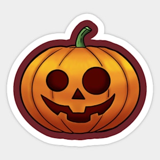 Excited Pumpkin Sticker